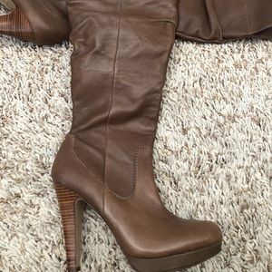 Jessica Simpson knee high brown boots size 7
